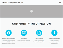 Tablet Screenshot of finleyfarmssouthhoa.com